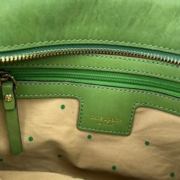 KATE SPADE Women’s Small Wynn Sutton Green Handbag Tote purse - Picture 9 of 16